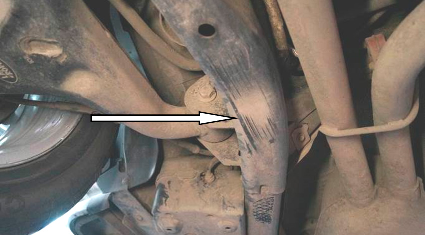 Повреждение подвески от ДТП