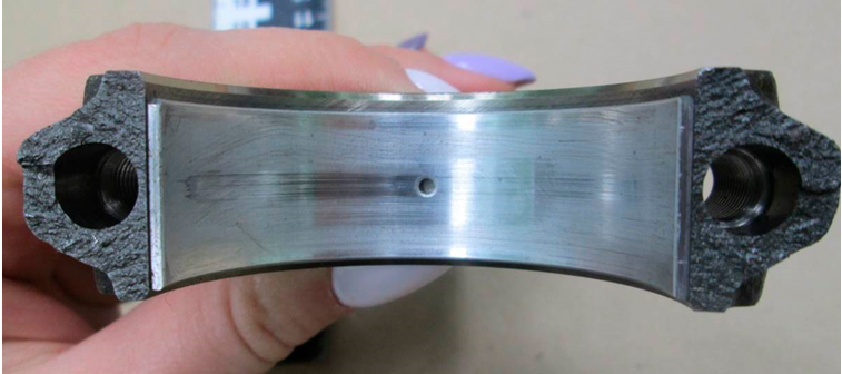 Фото № 3. Внешний вид верхнего шатунного вкладыша