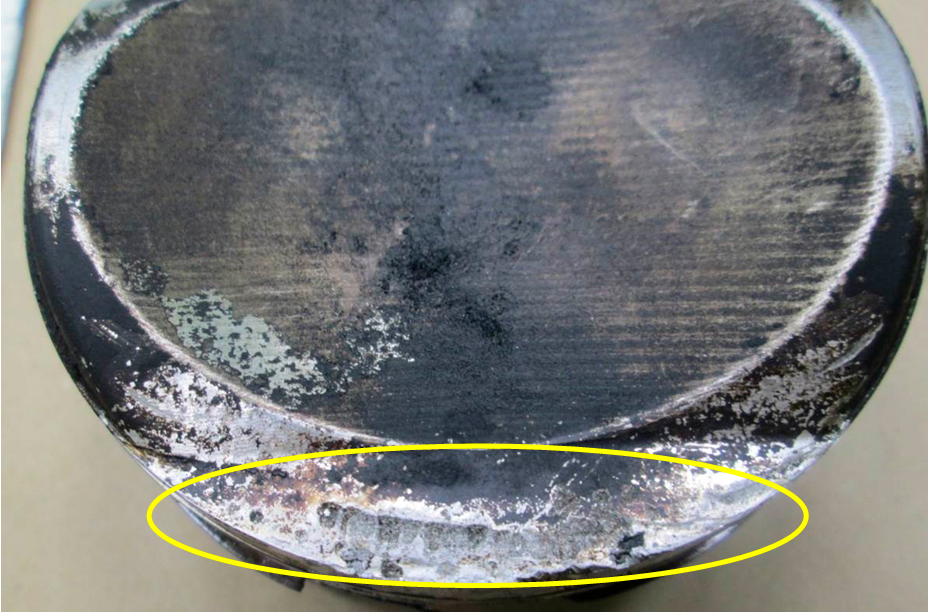 Фото № 10. Внешний вид днища поршня