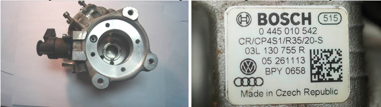 Фото 1,2. ТНВД и его маркировка