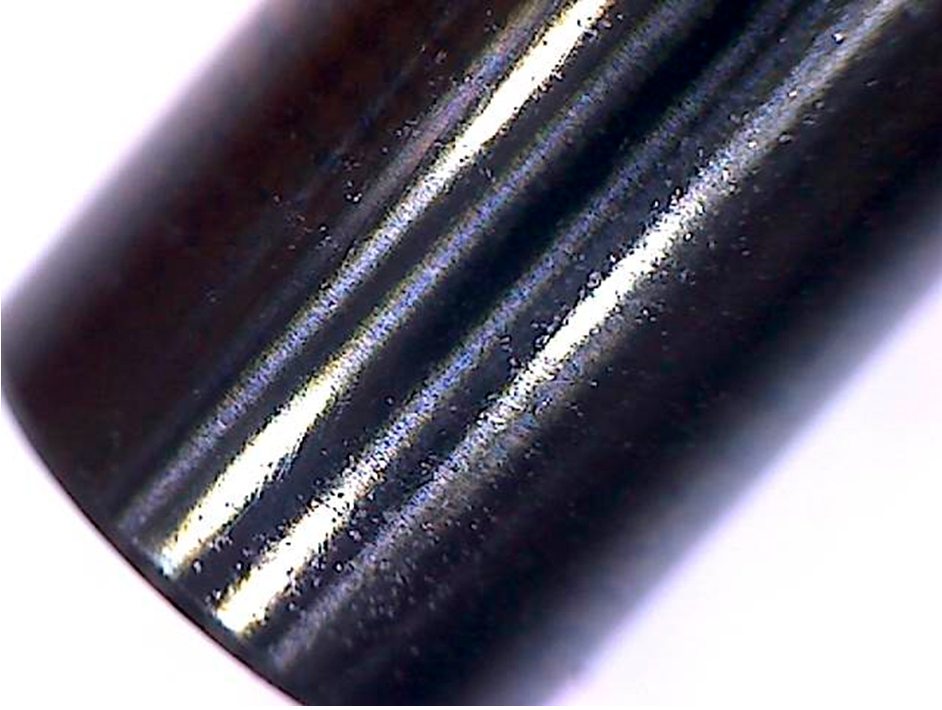 Фото 40. Износа и перегрева плунжера не зафиксировано. Вид через микроскоп – увеличение в 10 раз