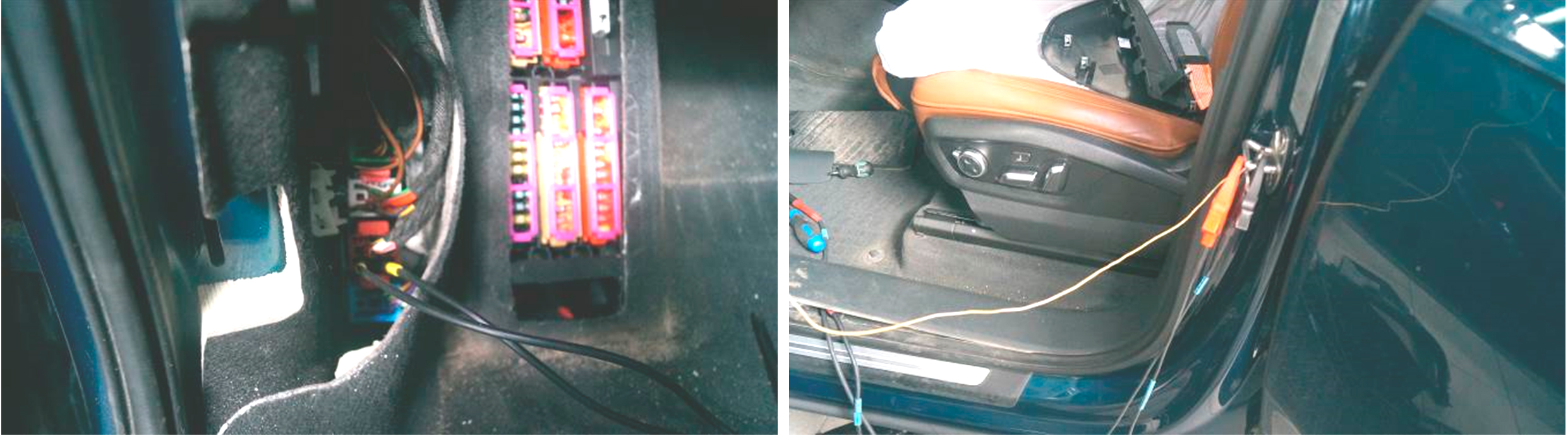 Фото 4, 5. Места подключения оборудования