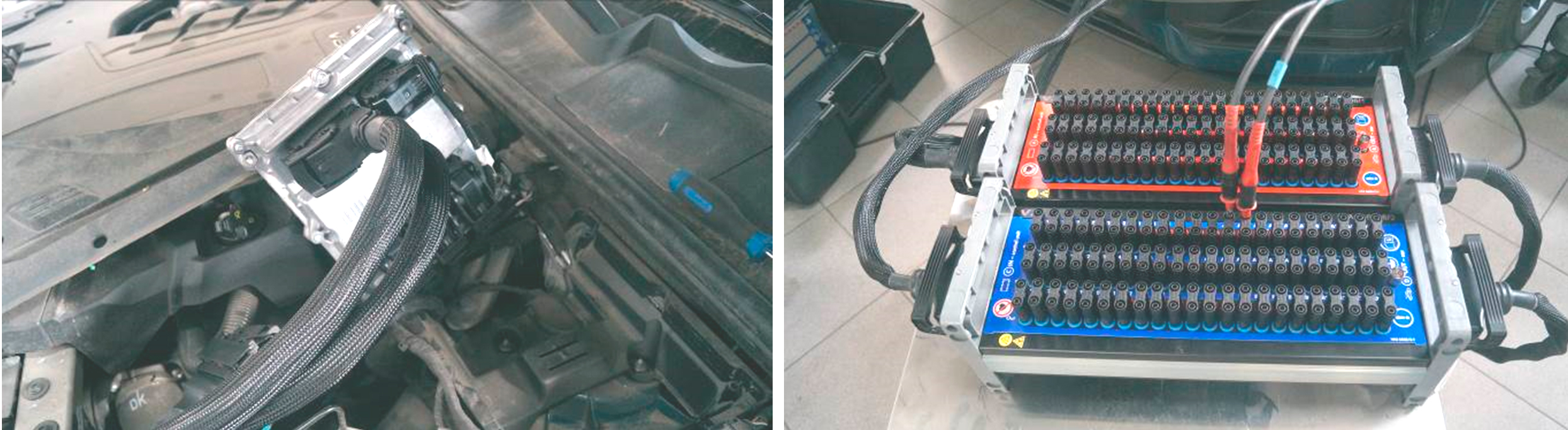 Фото 6, 7. Места подключения оборудования