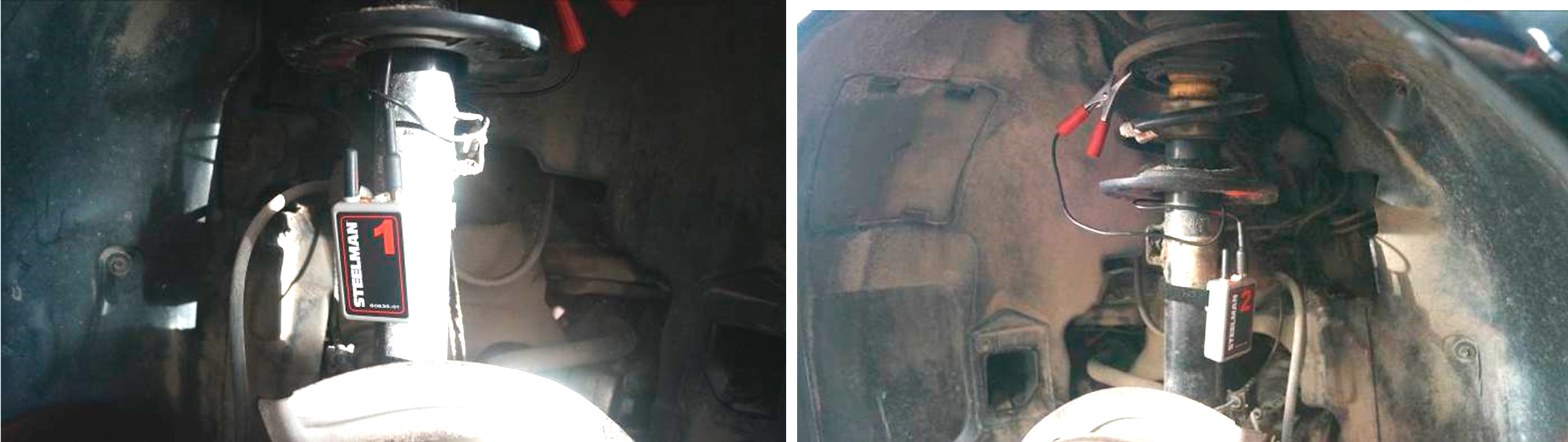 Фото 9,10. Место установки датчиков