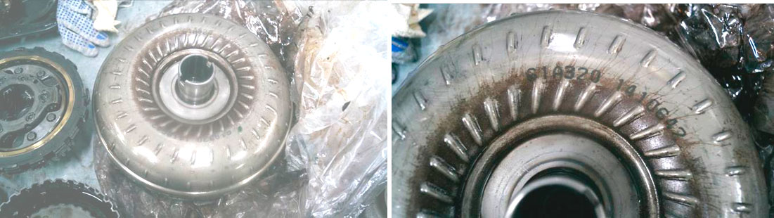 Фото 1, 2. Гидротрансформатор и его номер