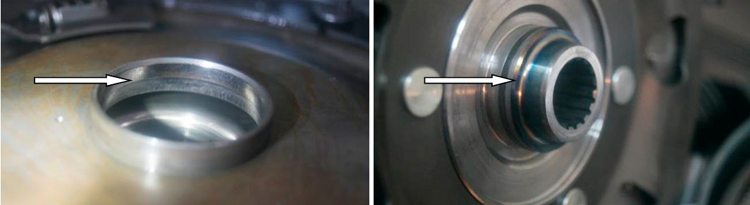 Фото 12, 13. Следы побежалости