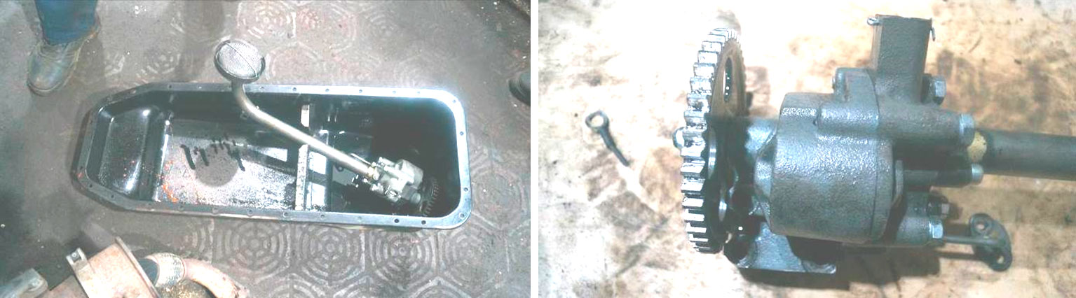 Фото 1,2. Масляный насос и маслозаборник