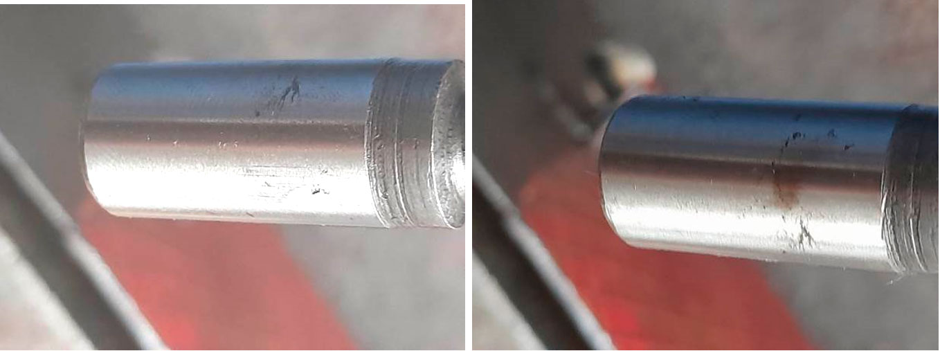 Фото 19,20. Локальные царапины и потёртости на плунжере