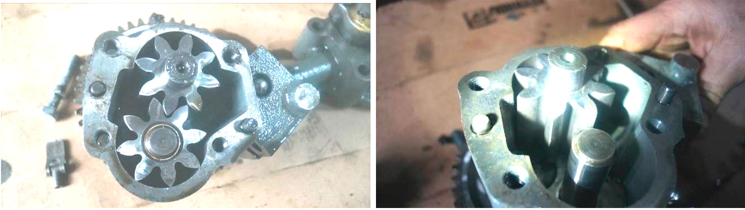 Фото 36,37. Значительного износа, а также повреждения шестерён насоса не зафиксировано