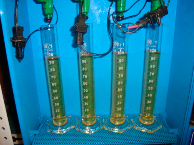 Фото 7. Проверка топливных форсунок.