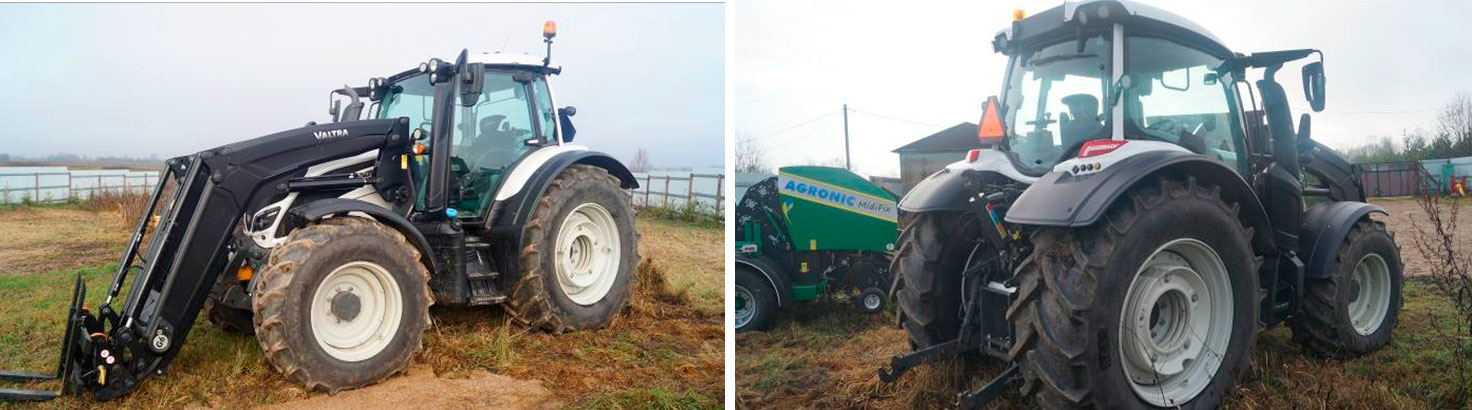 Фото 3,4. Вид трактора слева и справа.