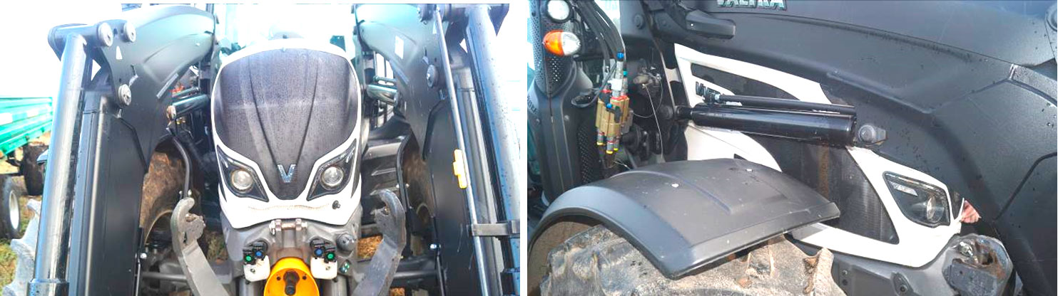 Фото 8,9. Отсутствуют механические повреждения на капоте и на боковых накладках (крыльях) двигателя .