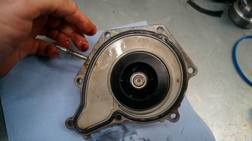 Фото 2. Насос системы охлаждения двигателя.