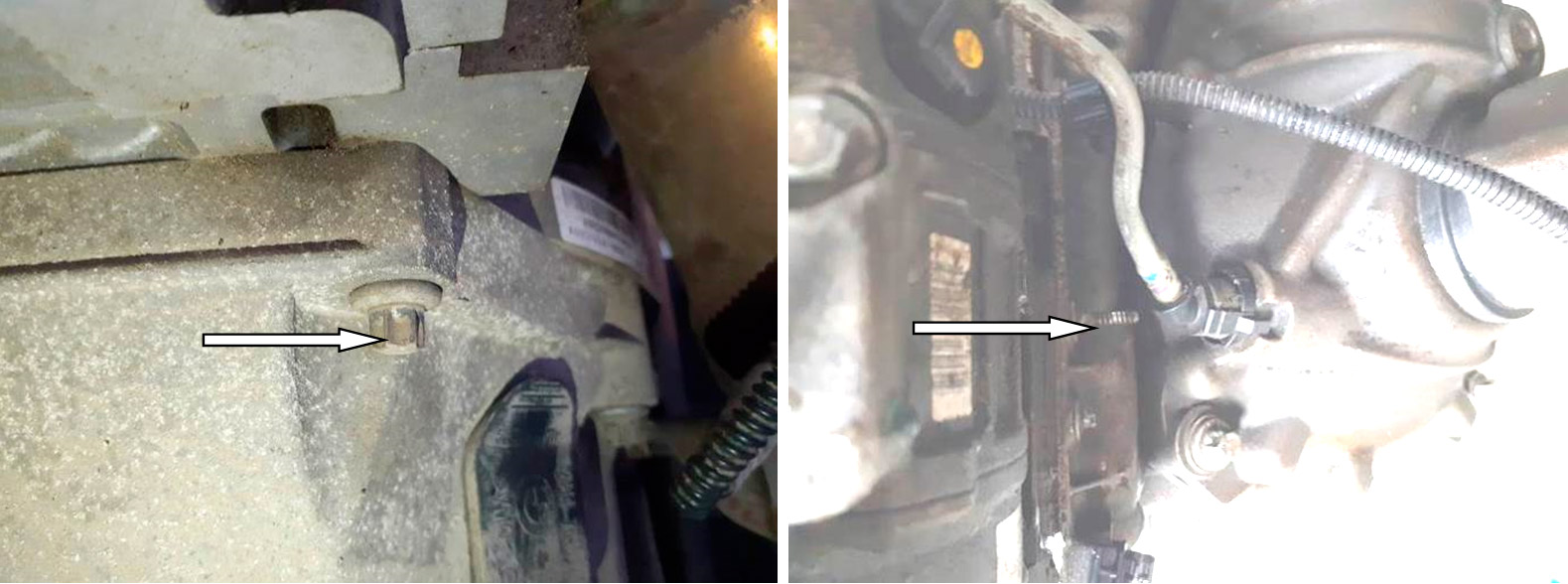 Фото 12,13. На крепёжных болтах зафиксированы следы (смятие граней), оставленные от инструмента. На одном из болтов повреждена резьба.