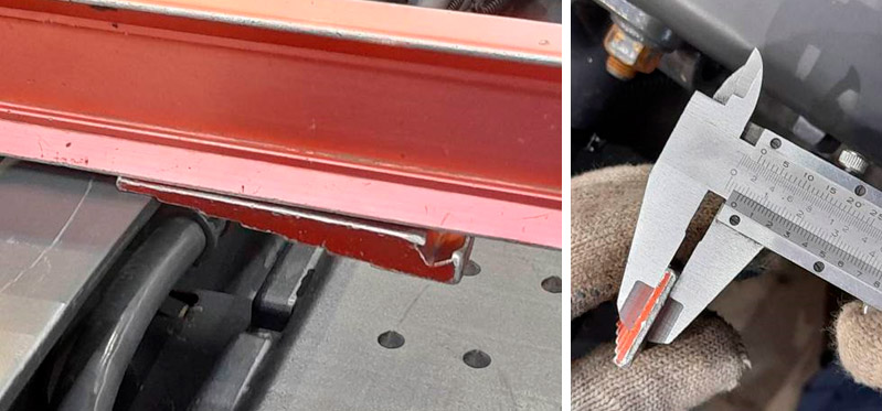 Фото 62,63. Отклонения 4 мм в задней части автомобиля