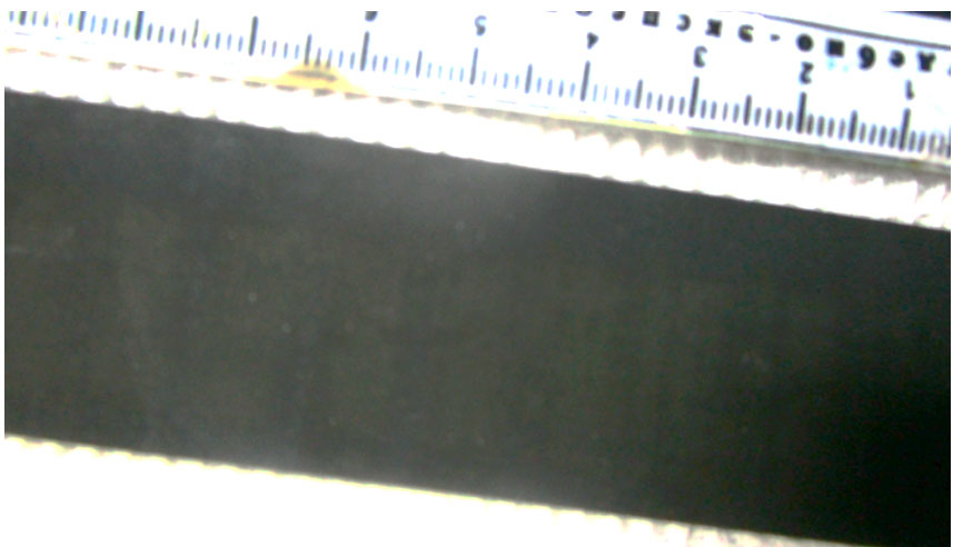 Фото 10.  Внешний вид  фрагмента нового ремня ГРМ  с внешней стороны