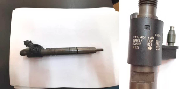 Фото 1,2. Форсунка  и её номера