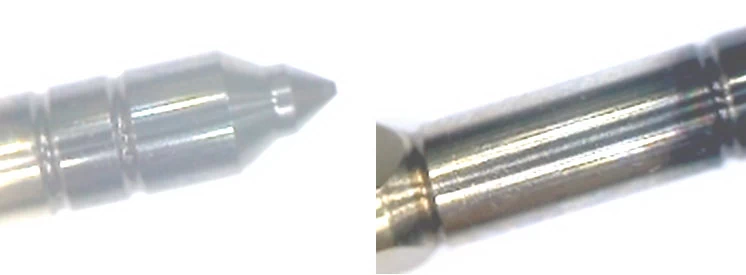 Фото 13,14. Отсутствие  износа и повреждений на рабочей и контактной поверхности иглы распылителя, а также  нагарообразных наложений