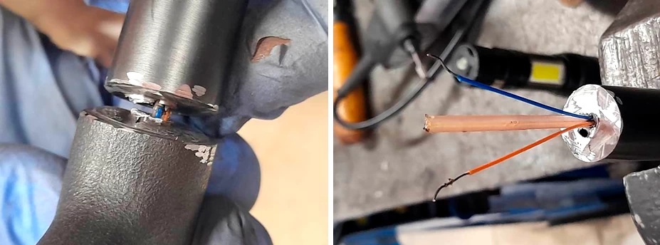 Фото 27,28. Состояние электропроводки