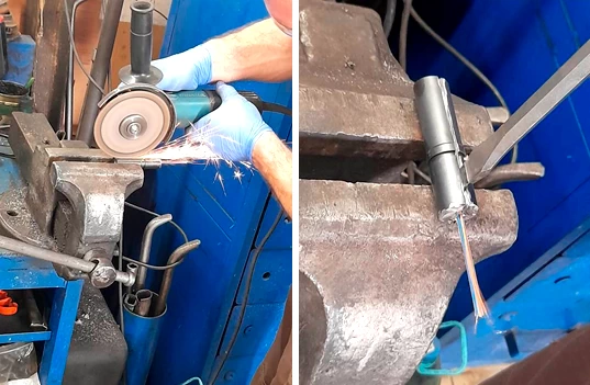 Фото 32,33. Извлечение пьезоэлемента форсунки