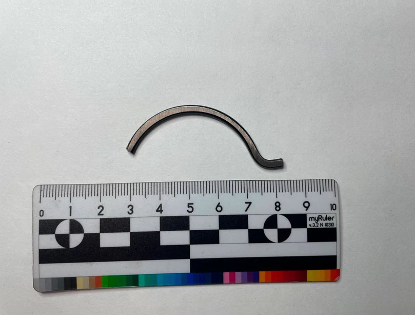 Фото 6. Внешний вид фрагмента исследуемой пружины.