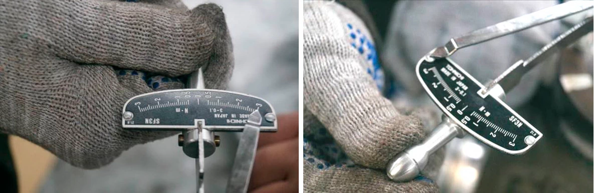 Фото 25,26. Начальный крутящий момент (преднатяг) - 3,0 Нм и более