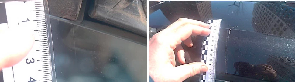 Фото 77,78. Потёртости, царапины и риски на правой боковине кузова