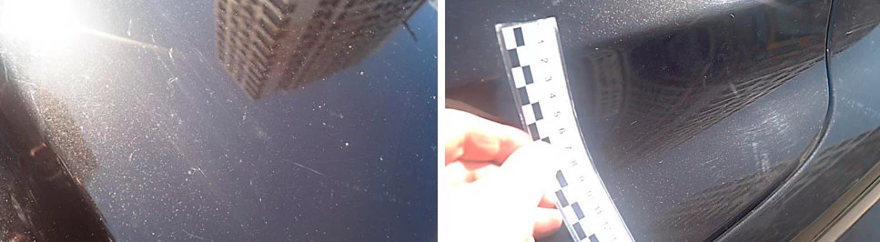 Фото 82,83. Потёртости, царапины и риски на крышке багажника