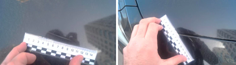 Фото 12,13. Задиры, потёртости, царапины и риски на ЛКП капота