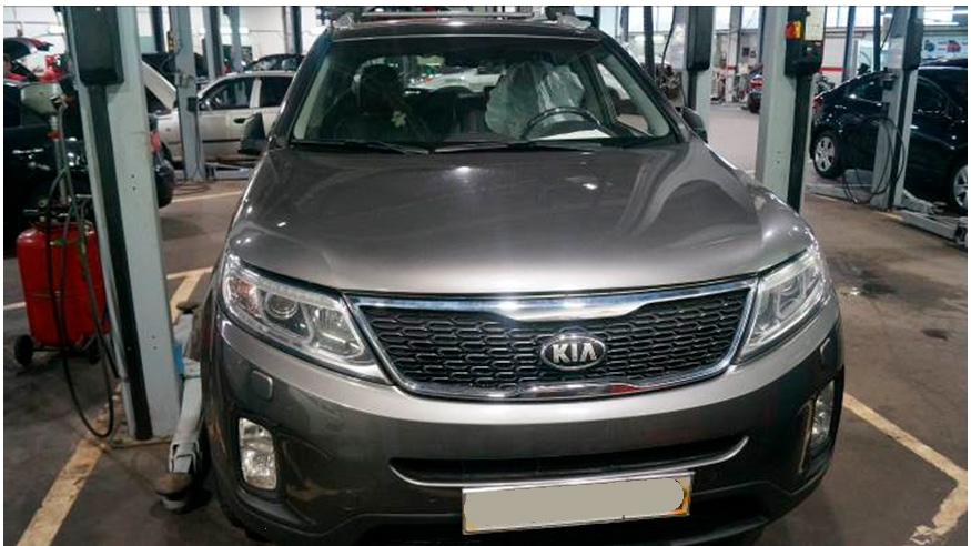 Фото 1. Вид а/м спереди