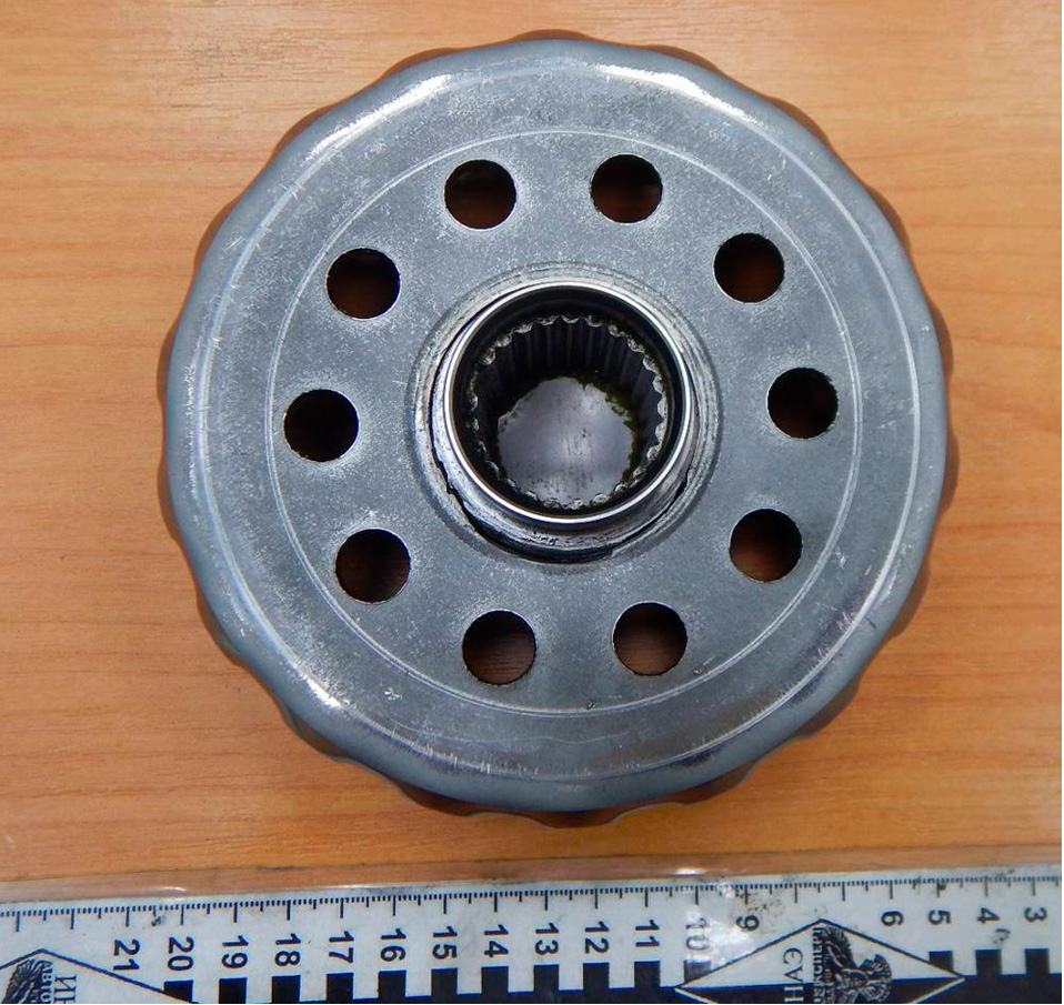 Фото 2. Зона разрушения поступившего на исследование барабана