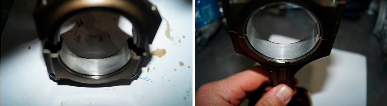 Фото 26,27. Шатунные вкладыши значительных повреждений не имеют