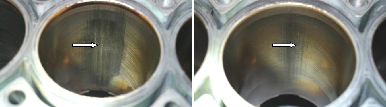 Фото 3,4. Зеркало 2-го цилиндра