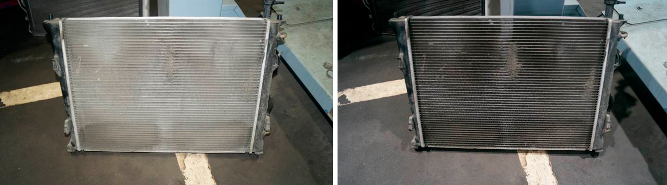 Фото 36,37. Радиатор системы охлаждения двигателя