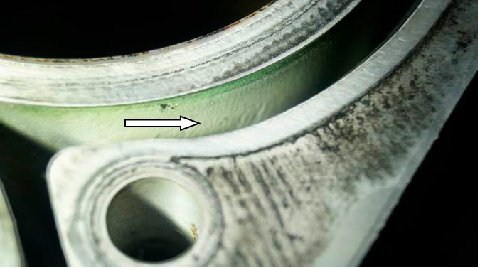 Фото 9. Накипь в рубашке охлаждения