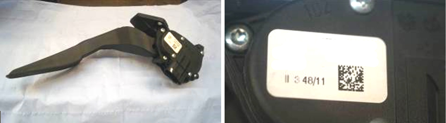 Дефект электронной педали газа