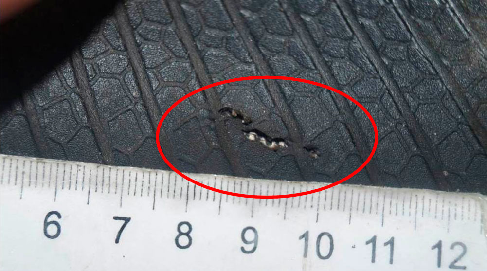 Дефект шины