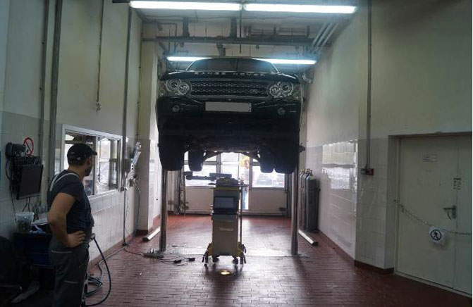 Измерение базовых точек кузова