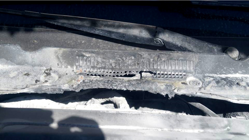 Причина возгорания автомобиля