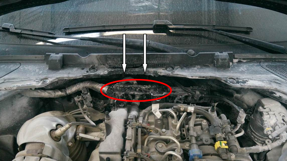 Причина возгорания автомобиля