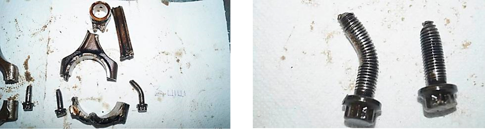 Разрушение нижней головки шатуна в двигателях автомобилей KIA