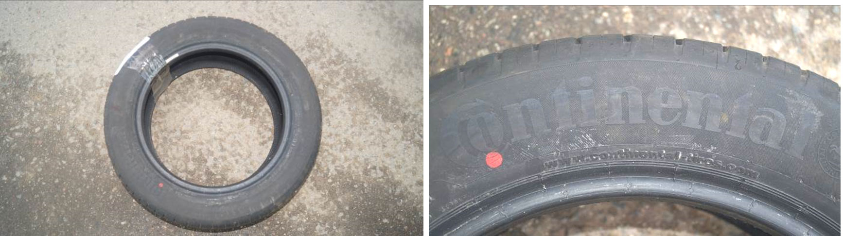 Фото 1,2. Шины марки «Continental»