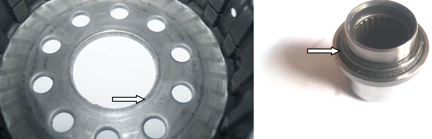 Фото 2, 3. Разрушение сварного шва на барабане и на ступице